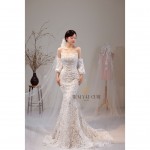 TVC548 Đầm Cưới Cô Dâu, Váy Tiệc Cưới Sang Trọng Dáng Ôm Body Đính Ren