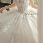 TVC701 Váy Cưới Làm Lễ, Đầm Cưới Đi Tiệc, Cúp Ngực, Tùng Bồng