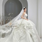 TVC705 Váy Cưới Làm Lễ, Đầm Cưới Đi Tiệc, Cúp Ngực, Tùng Thiết Kế