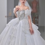 TVC717 Váy Cưới Làm Lễ, Đầm Cưới Đi Tiệc, Cúp Ngực, Tùng Bồng