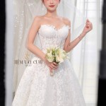 TVC747 Váy Cưới Làm Lễ, Tùng Nhỏ, Ren, Voan Nhẹ Nhàng
