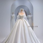 TVC602 Váy Cưới Làm Lễ, Đầm Cưới Đi Tiệc, Cúp Ngực, Tùng Bồng