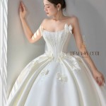 TVC769 Váy Cưới Làm Lễ, Đầm Cưới Đi Tiệc, Nơ 3D, Cúp Ngực