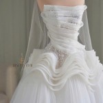 TVC775 Váy Cưới Đi Tiệc, Đầm Cưới Dáng Xuông, Cúp ngực, Đính ngọc