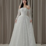 TVC790 Váy Cưới Đi Bàn, Đầm Cưới Đi Bàn, Dáng Xuông, 3 Mẫu Váy Cổ Điển