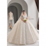 TVC815 Váy Cưới Làm Lễ, Váy Cưới Tiệc Cúp Ngực, Vải Phi Nhật, Ren, Váy Thiết Kế